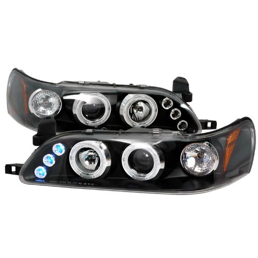 Spec D LED Halo Projector Headlights (Black)