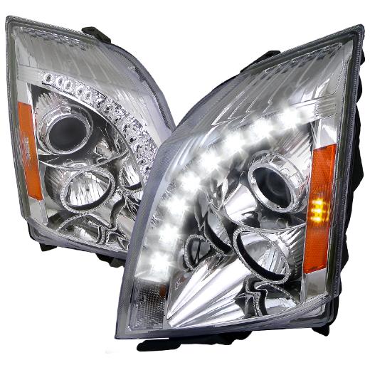 Spec D Halo Projector Headlights (Chrome)