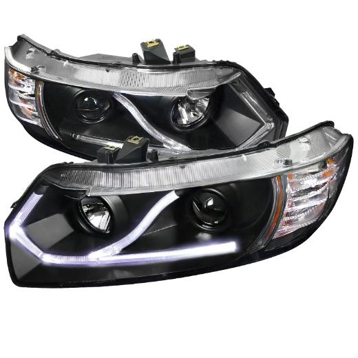 Spec D LED Projector Headlights (Black)