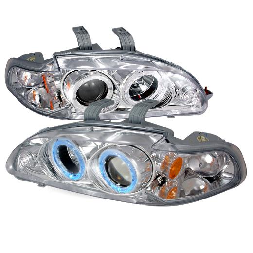 Spec D Halo Projector Headlights (Chrome)