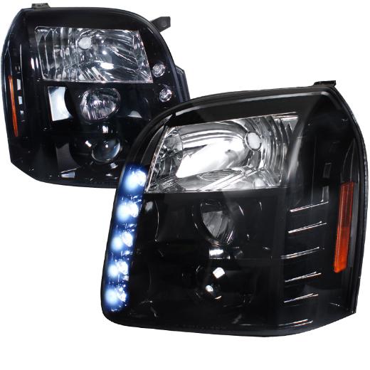 Spec D Halo Projector Headlights (Glossed Black/Smoke)