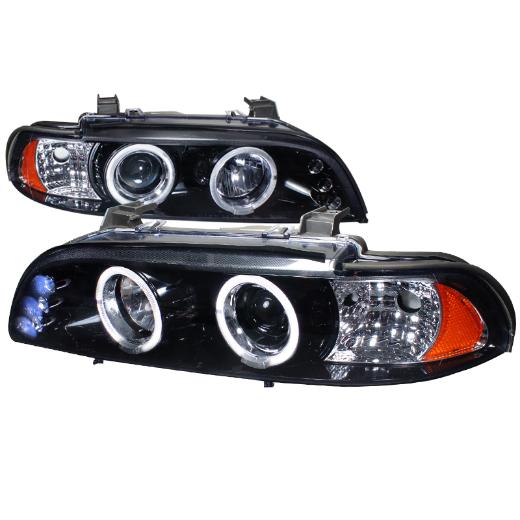 Spec D Halo Projector Headlights (Glossed Black/Smoke)