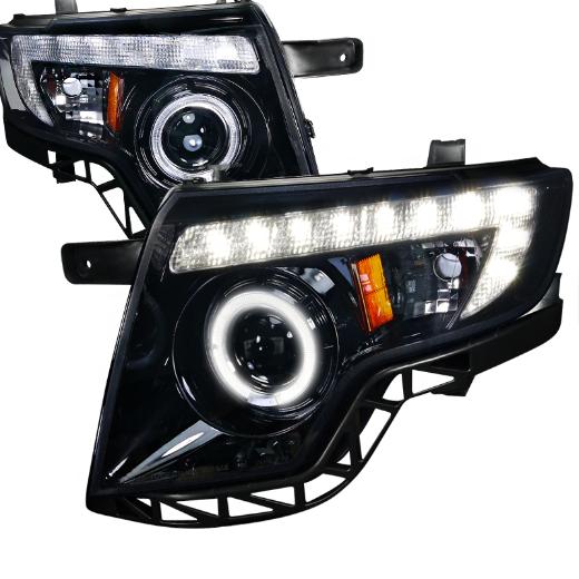 Spec D Projector Headlights (Glossed Black/Smoke)