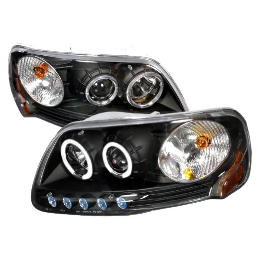 Spec D Halo Projector Headlights (Black)