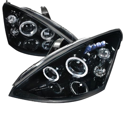 Spec D Halo Projector Headlights (Glossed Black/Smoke)