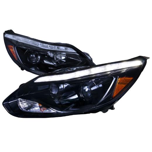 Spec D Projector Headlights (Glossed Black)