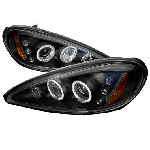 Spec D LED Halo Projector Headlights (Black)