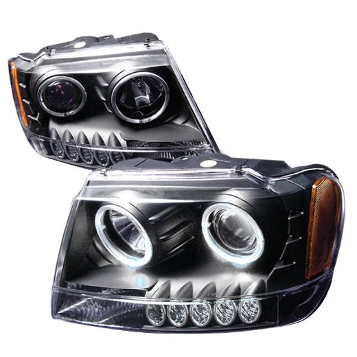 Spec D Halo Projector Headlights (Black)