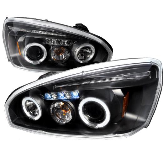 Spec D LED Halo Projector Headlights (Black)