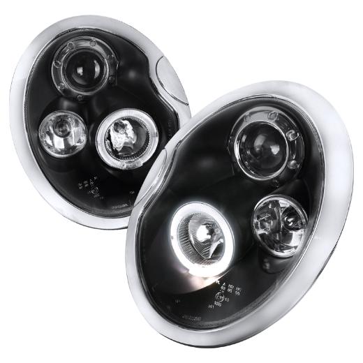 Spec D LED Halo Projector Headlights (Black)