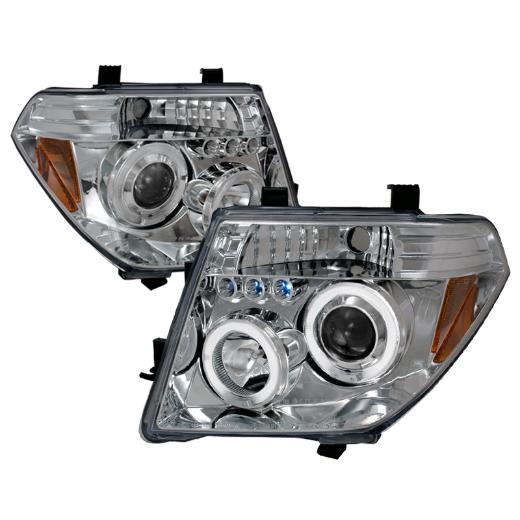 Spec D LED Halo Projector Headlights (Chrome)