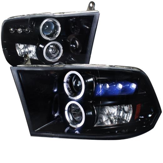 Spec D LED Halo Projector Headlights (Glossed Black/Smoke)