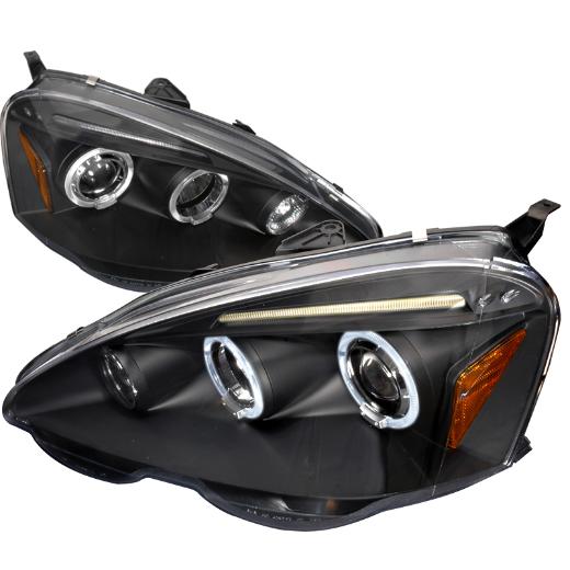 Spec D LED Halo Projector Headlights (Black)