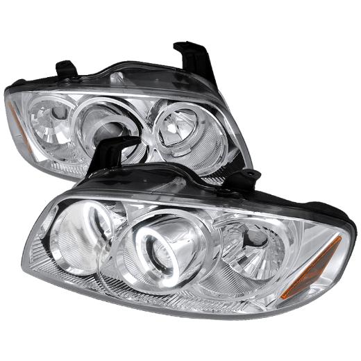 Spec D LED Halo Projector Headlights (Chrome)