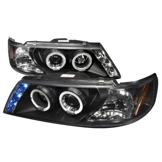 Spec D LED Halo Projector Headlights (Black)