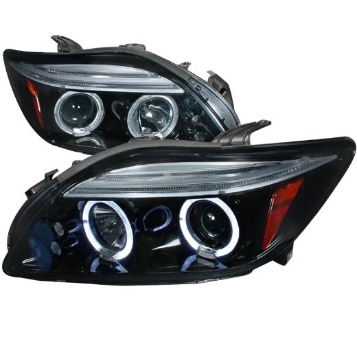 Spec D Halo Projector Headlights (Glossed Black/Smoke)