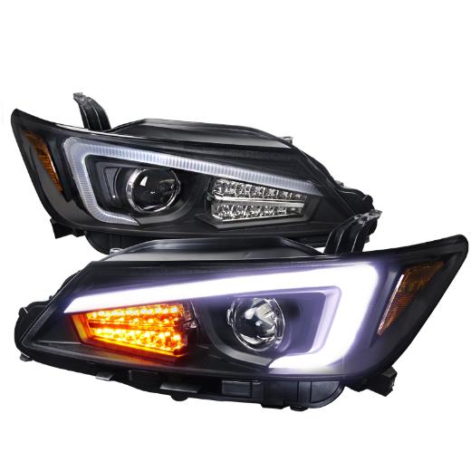 Spec D Projector Headlights - LED, Black Color