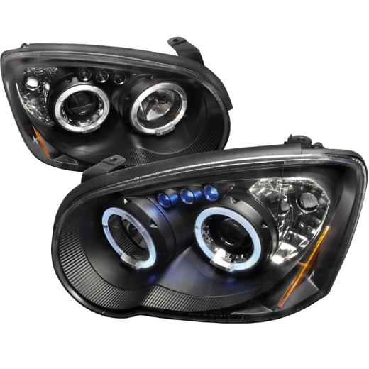 Spec D LED Halo Projector Headlights (Black)