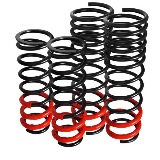 Spec D Lowering Springs (Black/Red)