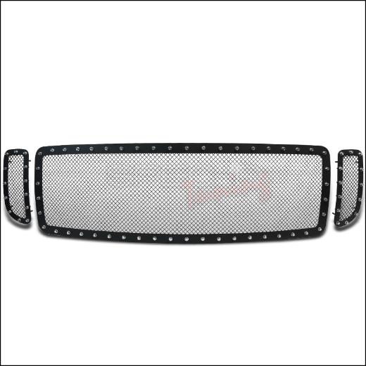 Spec D Rivet Style Upper Front Hood Grille Insert