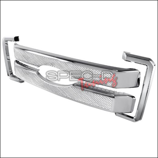 Spec D Front Hood Grille Cover Chrome