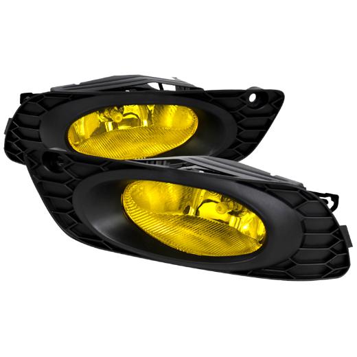 Spec D Fog Lights + Switch Kit - OEM Style, Yellow Color