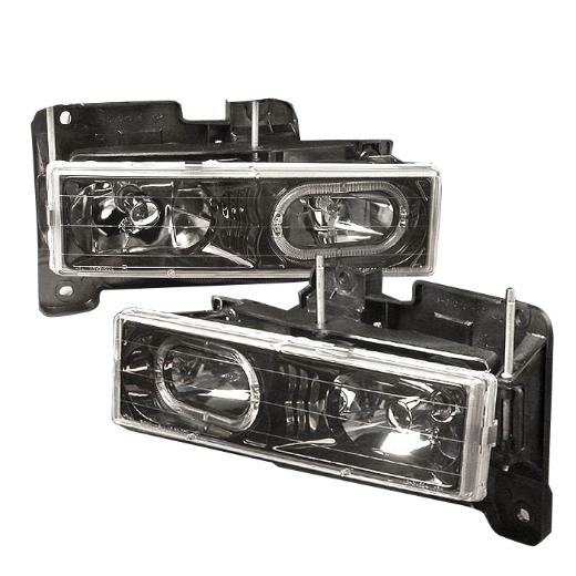 Spec D Crystal Euro Headlights (Black)