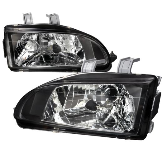 Spec D Crystal Euro Headlights (Black)