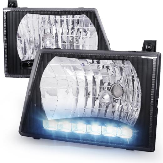 Spec D LED Euro Headlights (Black)