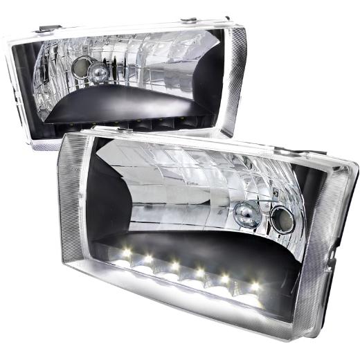 Spec D LED Euro Headlights (Black)