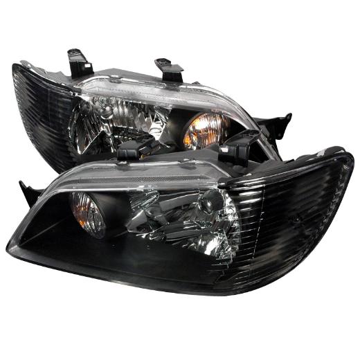 Spec D Crystal Euro Headlights (Black)