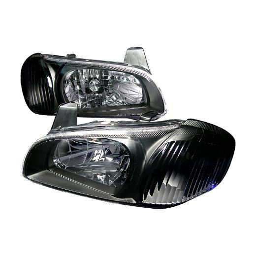 Spec D Crystal Euro Headlights (Black)