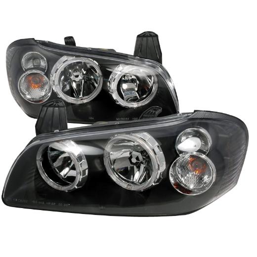 Spec D Crystal Halo Euro Headlights (Black)