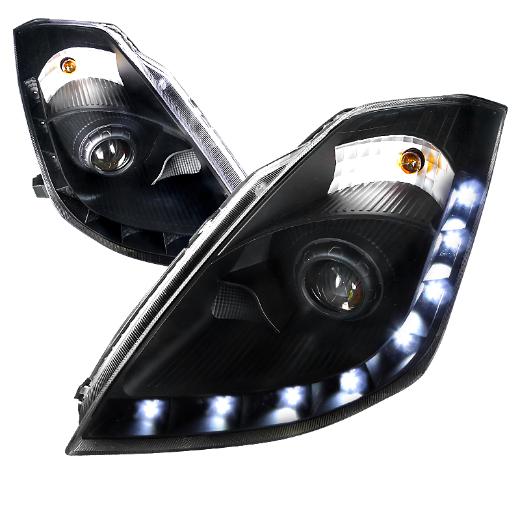 Spec D Projector Headlights (Black)