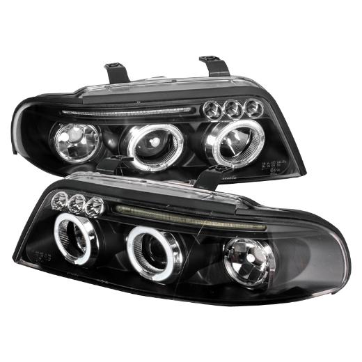 Spec D LED Halo Projector Headlights (Black)