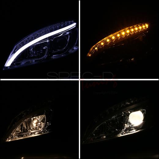 Spec D DRL LED Projector Headlights