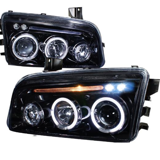 Spec D Projector Headlights (Glossed Black/Smoke)