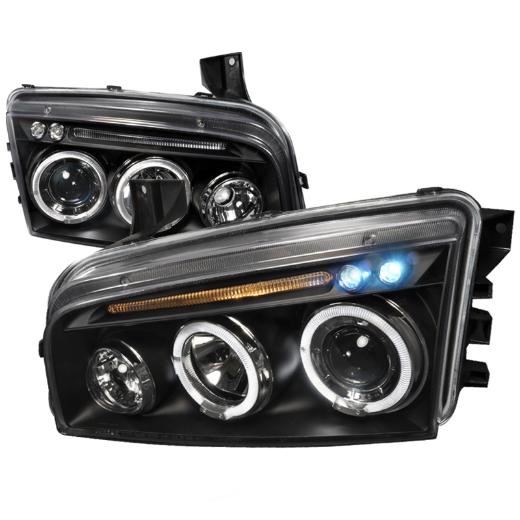 Spec D LED Halo Projector Headlights (Black)