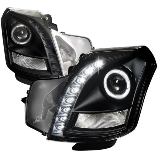 Spec D Halo Projector Headlights (Black)