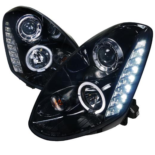 Spec D Projector Headlights (Glossed Black/Smoke)