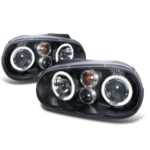 Spec D LED Halo Projector Headlights (Black)