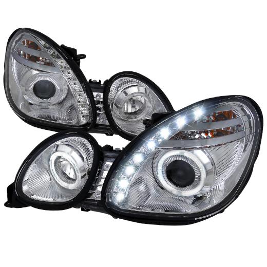 Spec D Halo Projector Headlights (Chrome)