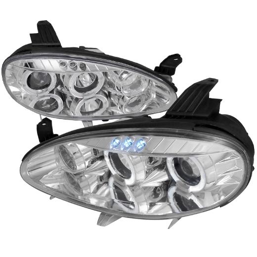 Spec D LED Halo Projector Headlights (Chrome)