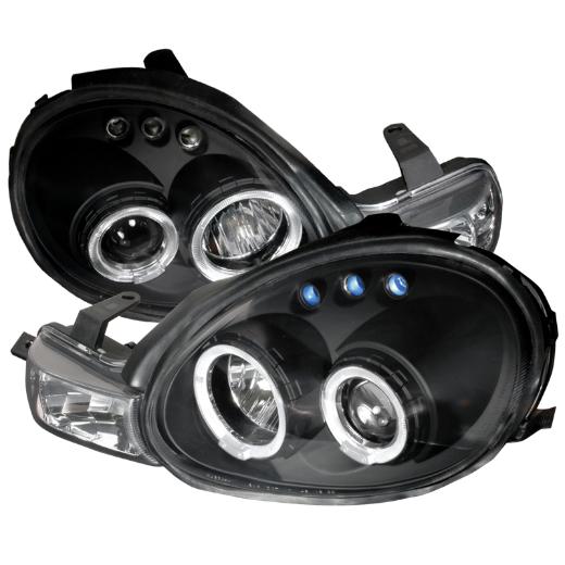 Spec D LED Halo Projector Headlights (Black)