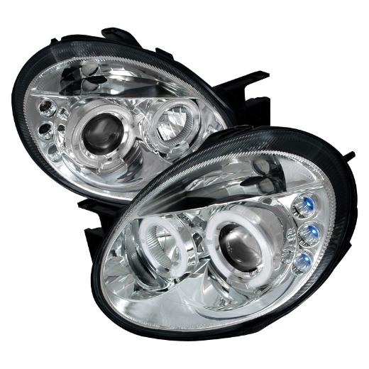 Spec D LED Halo Projector Headlights (Chrome)