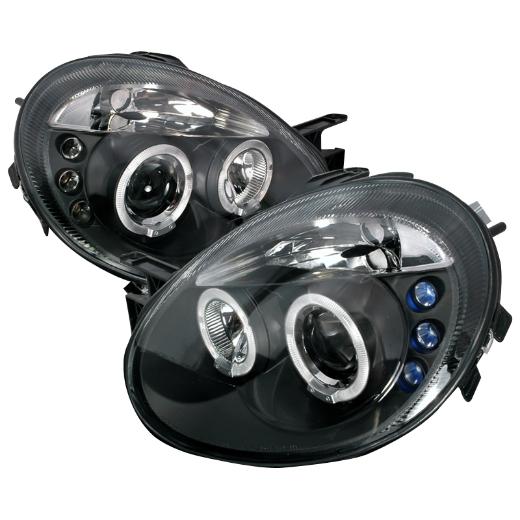 Spec D LED Halo Projector Headlights (Black)