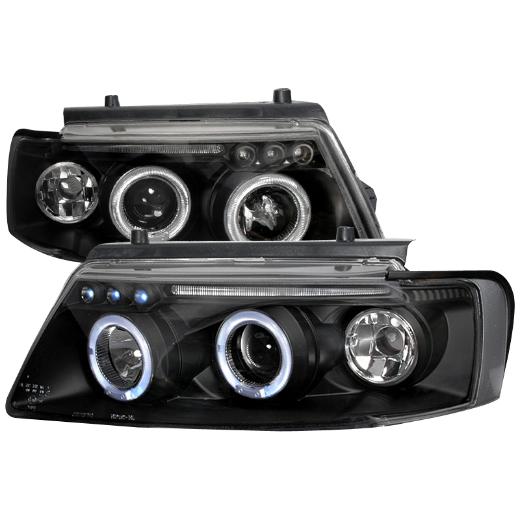 Spec D LED Halo Projector Headlights (Black)