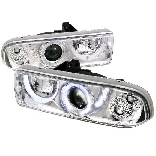 Spec D Projector Headlights (Black Housing with Clear Lens)