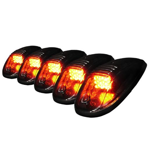 Spec D Roof Cab LED Light - Smoke Lens (5-Piece)