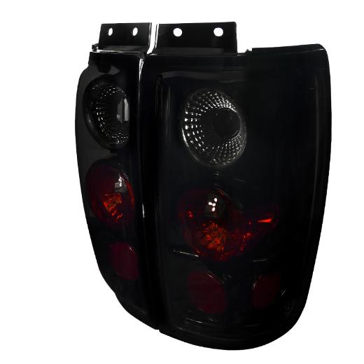 Spec D Euro Tail Lights (Glossy Black/Smoke)